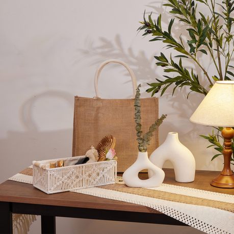 4-Pack Natural Jute Table Mats Woven Rectangle