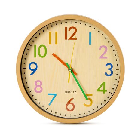 Modern Decorative Wall Clock 30cm - Colourful