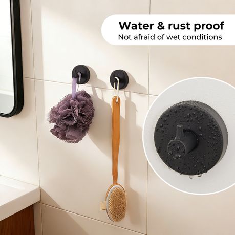4-Pack Vacuum Suction Cup Towel Hooks