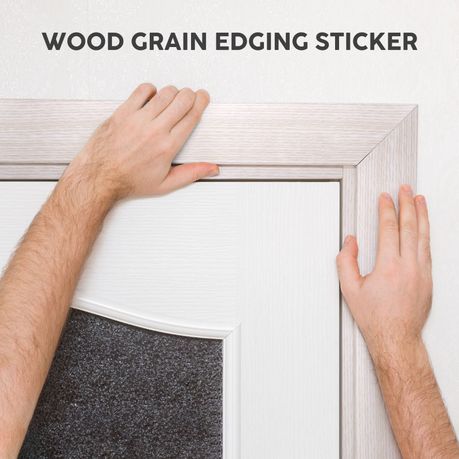 White Self-Adhesive Wood Grain Vinyl Wallpaper Rolls - 2pc