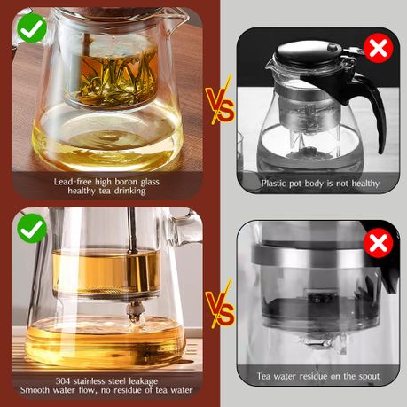 Glass Teapot with Removable Infuser 650ml
