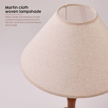 Wooden Bedside Lamp Pack with Lamp Shade