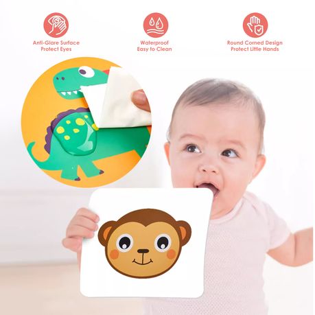 High Contrast Baby Visual Development Flashcards - 20-Pack