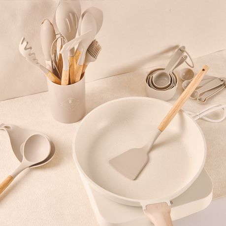33Pc Silicone Kitchen Utensils Set - Non-Stick & Heat Resistant