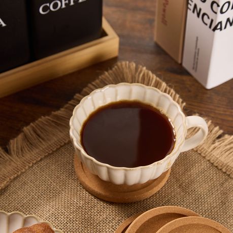 Round Cork Coaster & Trivet Set - 6 Pack