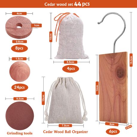 44-Piece Aromatic Red Cedar Garment Protection Kit
