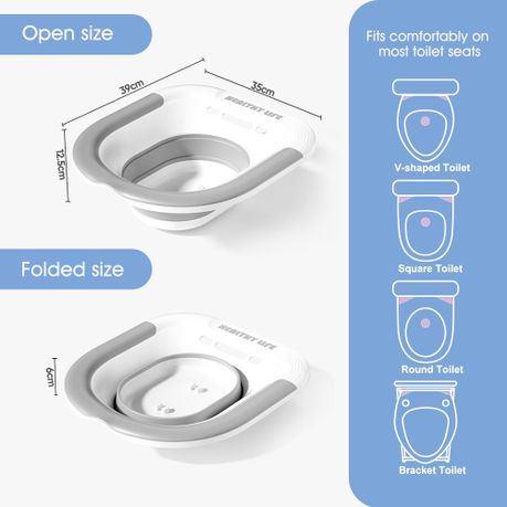 Foldable Sitz Bath for Toilet Seat Postpartum Care