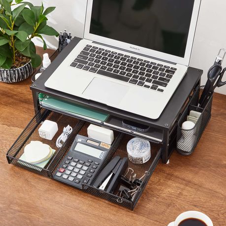 Chenshia 2-Tier Monitor Stand Riser Metal Desk Organizer Home Office & Study