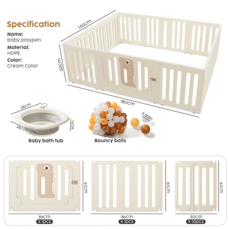 Kids Baby Safety Playpen Large