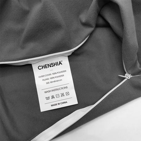 Bed Reading Pillow with Arm Support & Side Pockets - Grey
