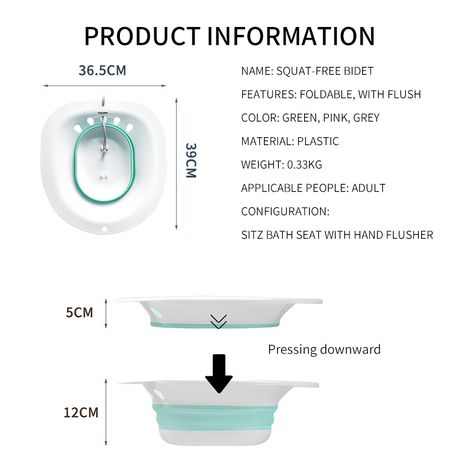Herbility Collapsible Sitz Bath Yoni Steaming Seat