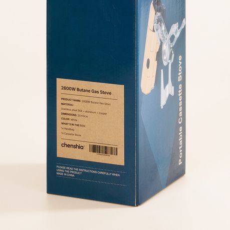 Portable Butane Gas Stove 2600W - White