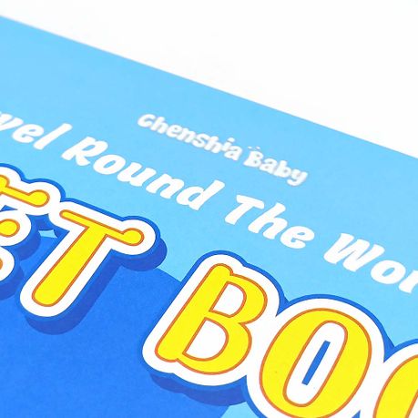 Kids Montessori Picture & Puzzle Sticker Quiet Book - Around The World