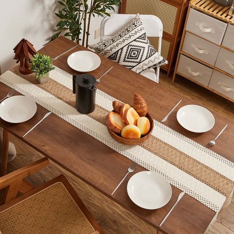 Jute Burlap Table Runner - 183cm