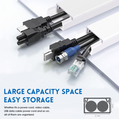 Chenshia 400cm Wire Covers &Cable Management Trunking &Cord Hider set