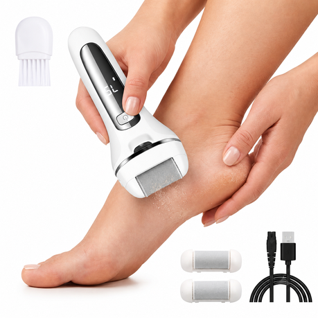 Electric Foot File & Callus Remover - White