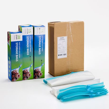 Reusable Leakproof Food Storage Bags - 50-Pack