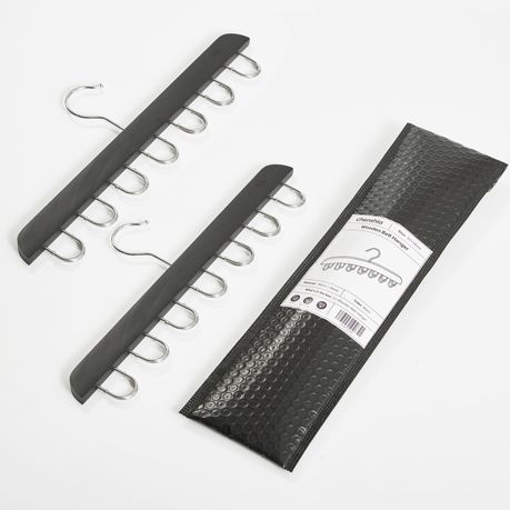 Wooden Belt Hanger with 14 Hooks (2 Piece)