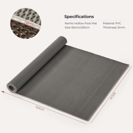 PVC Floor Drainage Mat Non-Slip Bathroom Shower Wet Room Mesh Mat