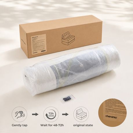 White 3-in-1 Folding Sofa Bed