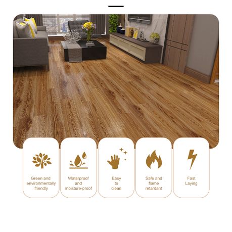 Dark Wood Grain Self-Adhesive Diagonal Vinyl Panels (36 Piece)