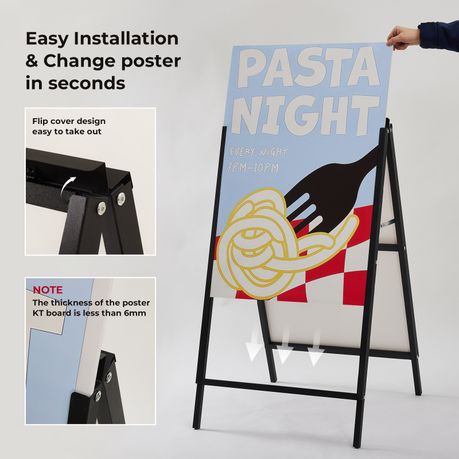 Heavy-Duty Double-Sided A-Frame Advertising Sign