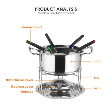 Stainless Steel Fondue Set