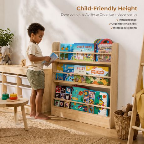 Solid Pine Kids Bookshelf