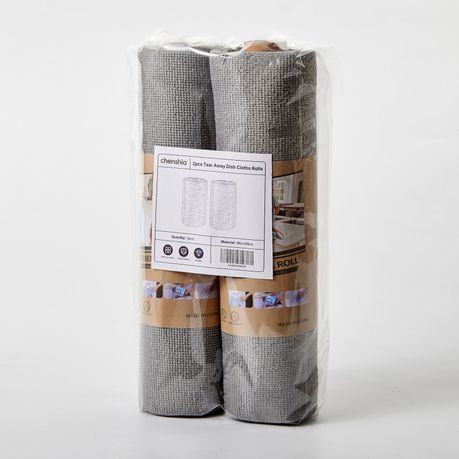 Reusable Microfiber Cleaning Dish Cloth Rolls - 40 Pack