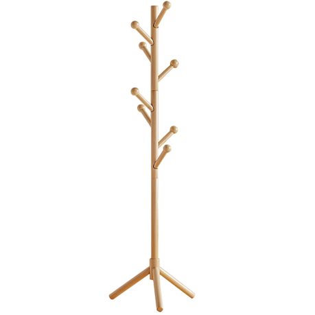 Solid Wood Freestanding Coat Rack