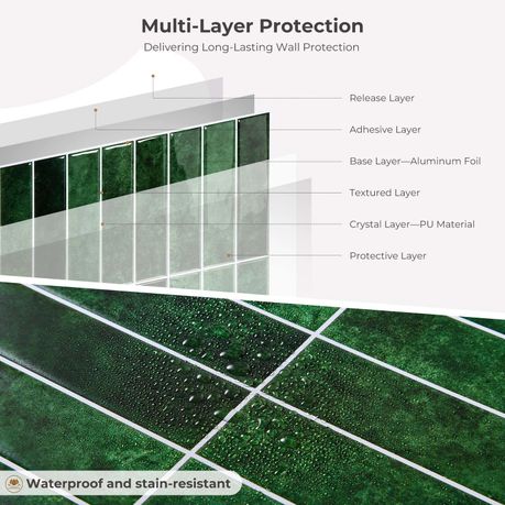 Peel and Stick 3D Mosaic Wall Tiles | 10 Sheets | 30 × 30 cm
