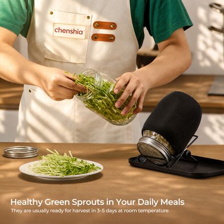 Sprouting Jar Kit | 2 × 946 ml Glass Jars