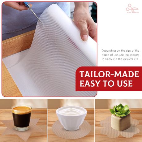 EVA Non-Slip Shelf Liner - 2 Pack - 45x300cm