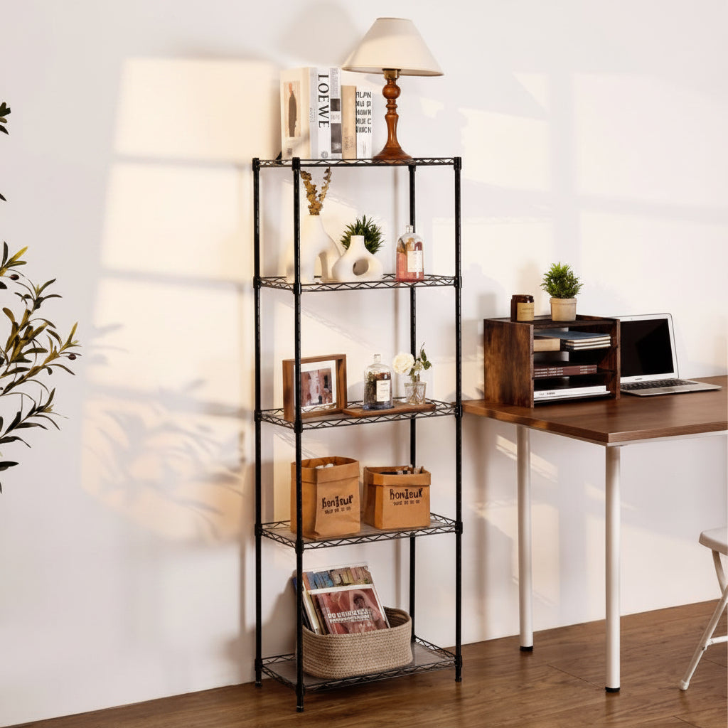 5-Tier Adjustable Steel Storage Rack