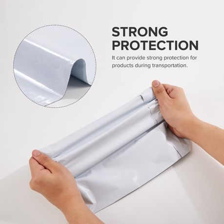 Waterproof PE Postage Courier Bags - 100-Pack