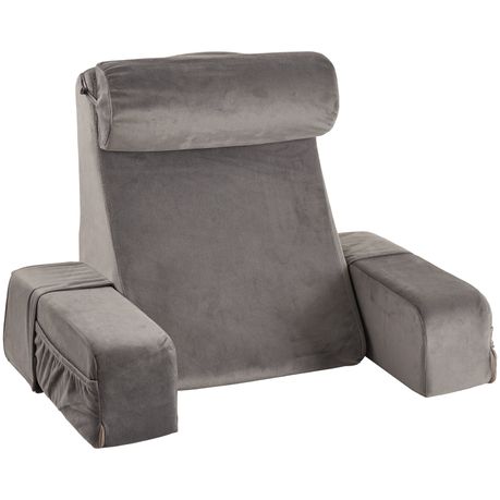 Grey Ergonomic Reading Pillow