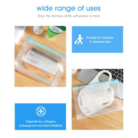 Reusable Leakproof Food Storage Bags - 50-Pack