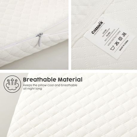3-Piece Memory Foam Wedge Pillow Set