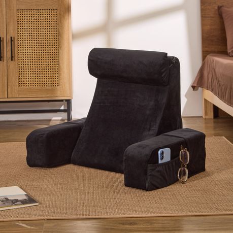Black Ergonomic Reading Pillow