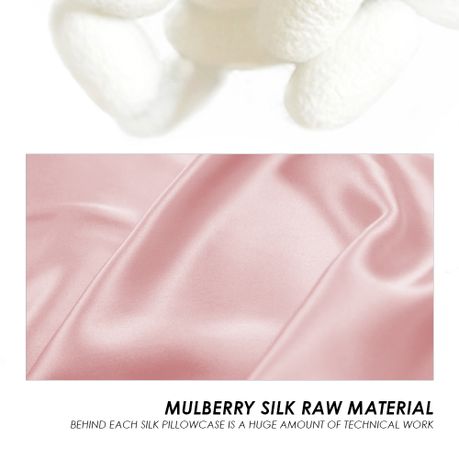 Pale Pink Mulberry Pure Silk Pillowcase Set