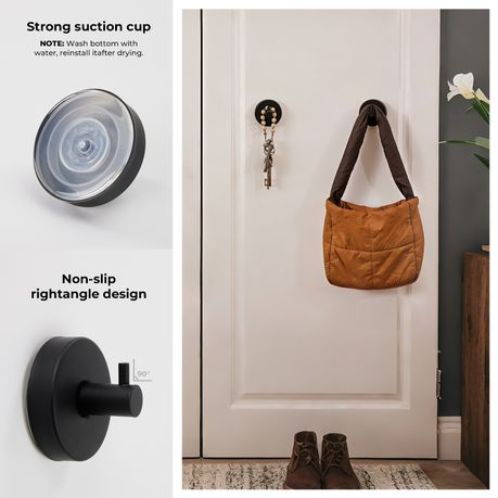 4-Pack Vacuum Suction Cup Towel Hooks