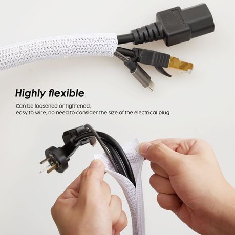 Chenshia Cord Protector Wire Loom Tubing Cable Sleeve Split Sleeving
