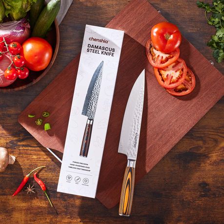 33cm VG10 Damascus Steel Chef Knife - Hammered Pattern