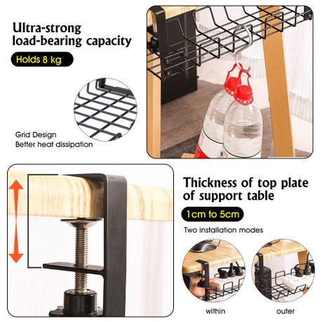 Under-Desk Cable Management Set