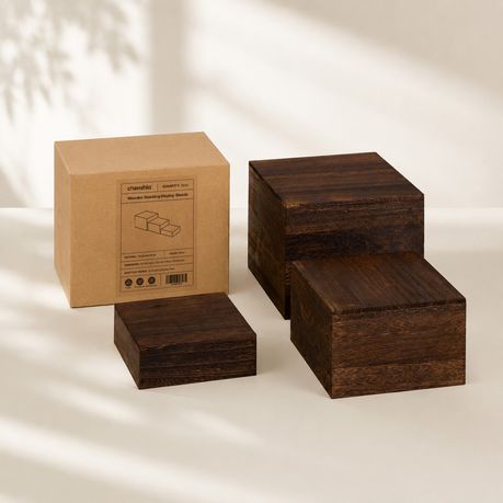 Wooden Dessert Display Riser Set | 3 Sizes (3 Pack)