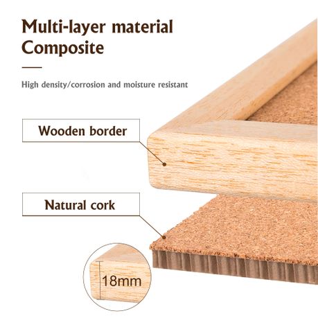 Cork Bulletin Message Board (600mm x 400mm)