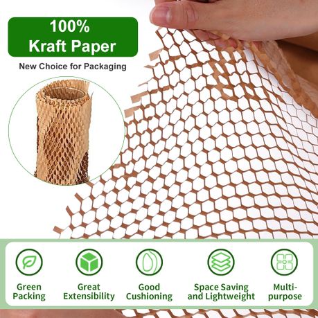 Biodegradable Honeycomb Paper Sheets -Eco Friendly Packing Paper