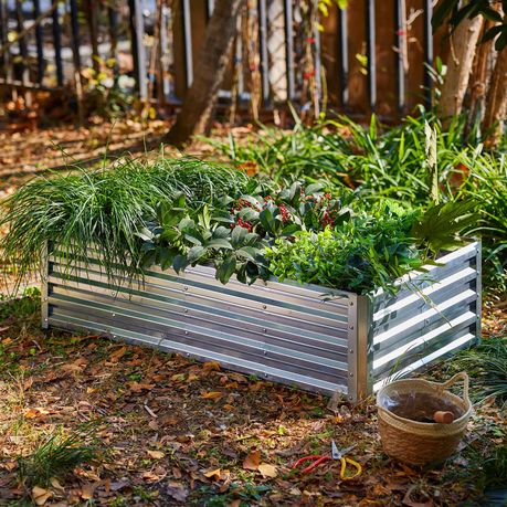 Galvanised Steel Raised Garden Planting Beds for Outdoor Garden