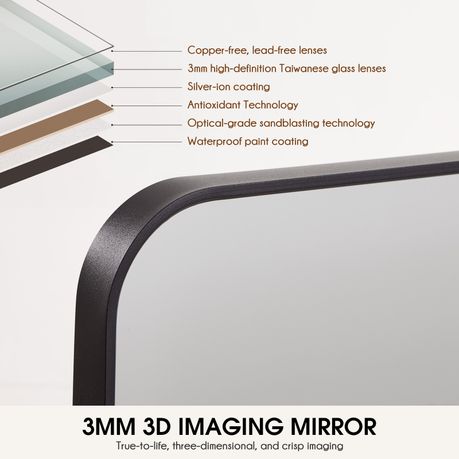 Chenshia Wall Mirror with Aluminium Frame