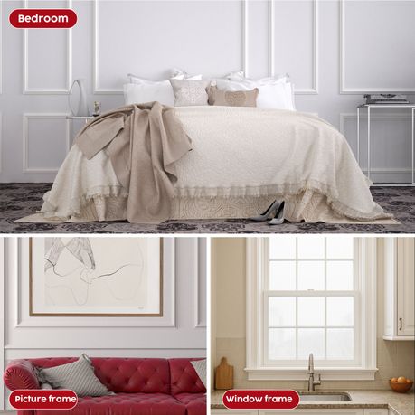 Self-Adhesive Wall Moulding Trim - Flexible Skirting Frame Border